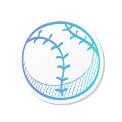 Sticker style icon - Baseball