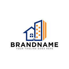Real estate logo icon. Home simple design on modern logo.