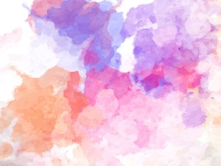 Obraz na płótnie Canvas Sweet pastel watercolor paper texture for backgrounds. colorful abstract pattern. The brush stroke graphic abstract. Picture for creative wallpaper or design art work.