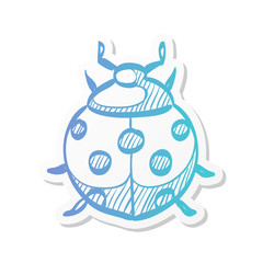 Sticker style icon - Bug