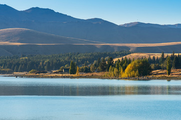 Scenic view of Lake Tekapo, New Zealand