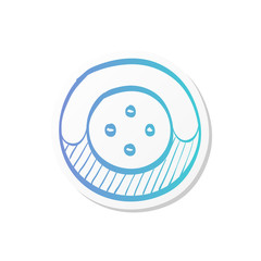 Sticker style icon - Button