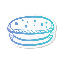 Sticker style icon - Cake