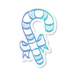 Sticker style icon - Candy cane