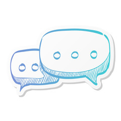 Sticker style icon - Chat bubbles