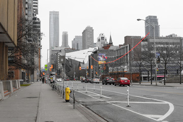 city street in the city