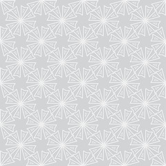 Gray decorative background geometric vector pattern. Textile design texture.