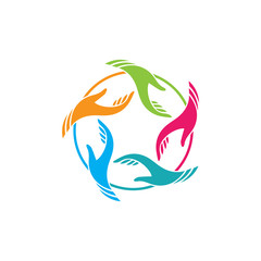 Fototapeta premium Hand Care Logo Template vector icon Business