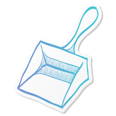 Sticker style icon - Dustpan