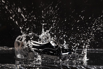 Shoe And Water Splash
