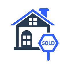 House Sold Sign Icon