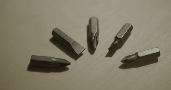 Close Up of Screwdriver Bits
