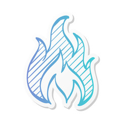 Sticker style icon - Fireman