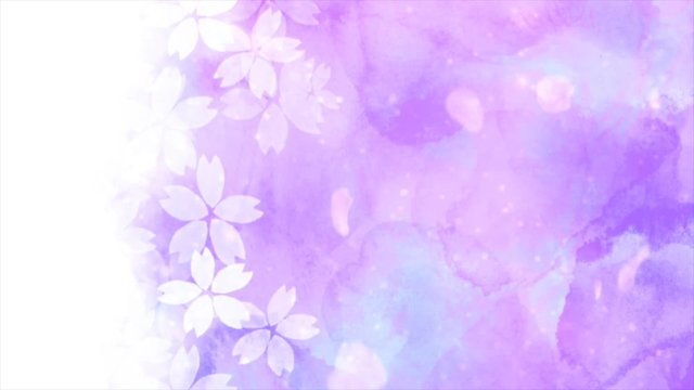  桜　春イメージ　ループ素材　CG背景　アニメーション