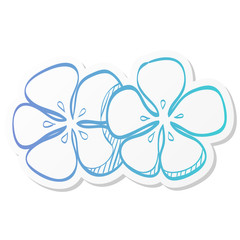 Sticker style icon - Jasmine flowers