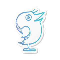 Sticker style icon - Bird