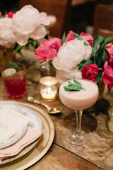 Obraz na płótnie Canvas Signature cocktail for a wedding celebration