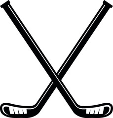 Hockey Sticks Crossed