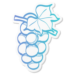 Sticker style icon - Grape