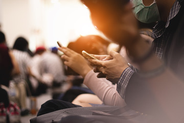 people using modern technology working playing with happy.