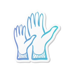 Sticker style icon - Hands