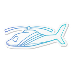 Sticker style icon - Helicopter