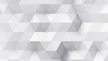 Fototapeta premium Geometric Polygon Wall abstract mesh structure 3D illustration background