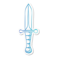 Sticker style icon - Knife