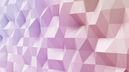 Obraz premium Geometric Polygon Wall abstract mesh structure 3D illustration background