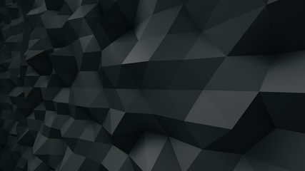 Obraz premium Geometric Polygon Wall abstract mesh structure 3D illustration background