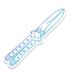 Sticker style icon - Knife
