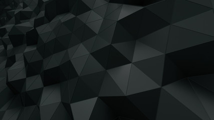 Obraz premium Geometric Polygon Wall abstract mesh structure 3D illustration background