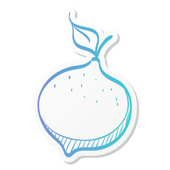 Sticker style icon - Lemon