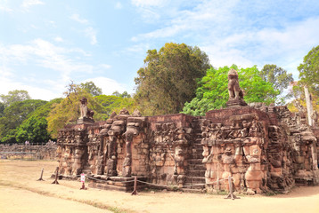 Obraz premium Elephant Terrace, Angkor Wat, Cambodia
