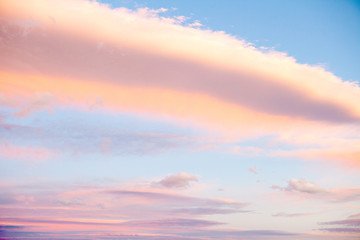 Fototapeta premium Californian Sky With Clouds On Sunset