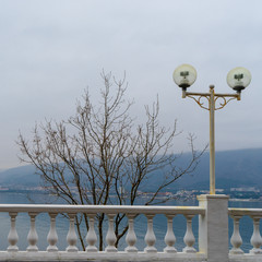 The image of the seaside promenade.