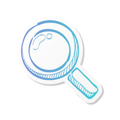 Sticker style icon - Magnifier