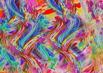 Fototapeta premium colored Christmas swirl abstract holiday background