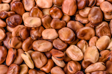 Beautiful multicolored beans close-up on a concrete background