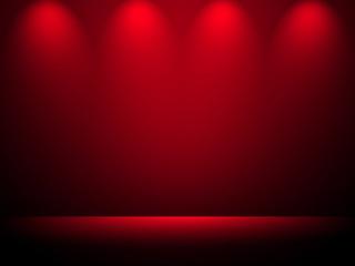 Black and red background. Elegant and beautiful studio background.