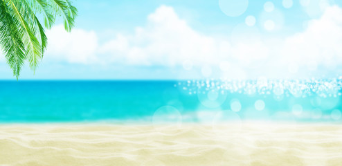 Sand, sea, sky and beach background