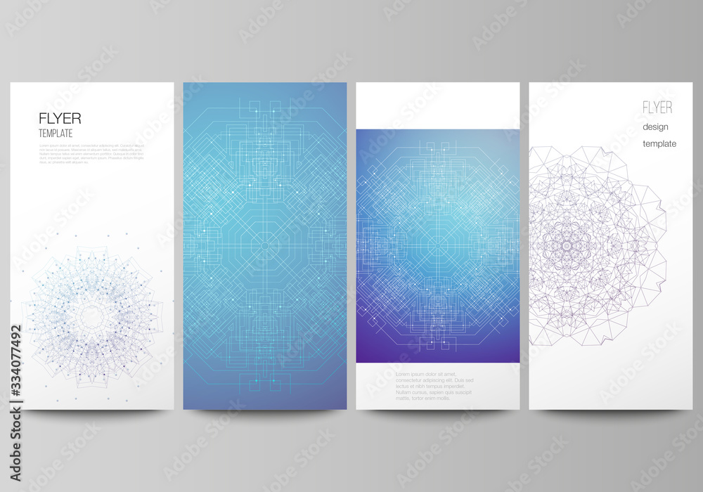 Poster the minimalistic vector illustration of the editable layout of flyer, banner design templates. big d