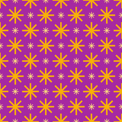 Purple decorative background geometric pattern. Textile design texture.