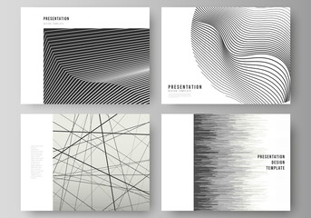 Vector illustration of the editable layout of the presentation slides design business templates. Geometric abstract background, futuristic science and technology concept for minimalistic design.