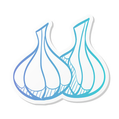 Sticker style icon - Garlic