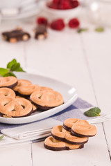 Chocolate Pretzel Cookies.	