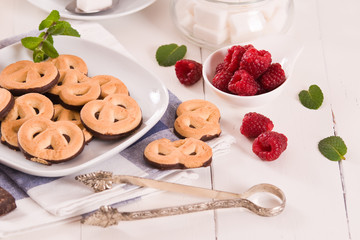 Chocolate Pretzel Cookies.	