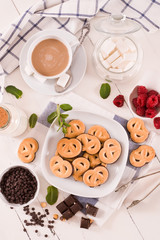 Chocolate Pretzel Cookies.	