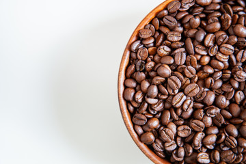 Fototapeta premium Coffee beans on the table.
