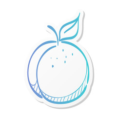 Sticker style icon - Peach